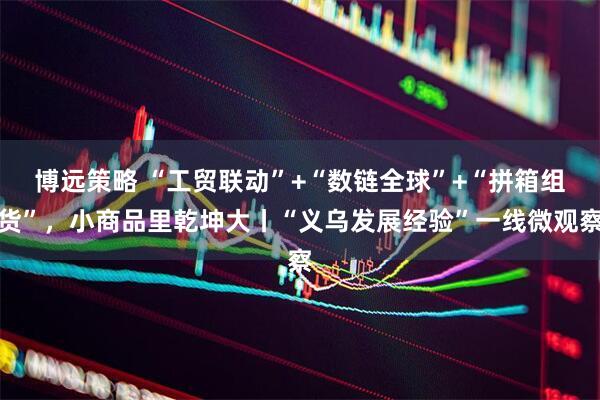博远策略 “工贸联动”+“数链全球”+“拼箱组货”，小商品里乾坤大丨“义乌发展经验”一线微观察