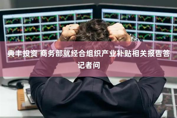 典丰投资 商务部就经合组织产业补贴相关报告答记者问